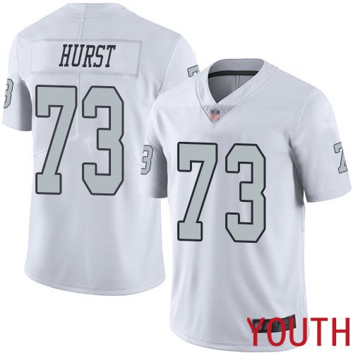 Oakland Raiders Limited White Youth Maurice Hurst Jersey NFL Football #73 Rush Vapor Untouchable Jersey